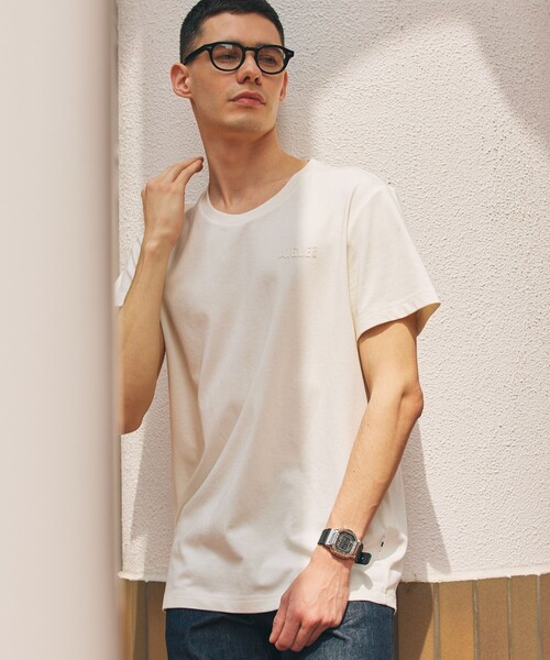 AIGLE（エーグル）の「UVカット ワンポイントロゴ 半袖Tシャツ（Tシャツ/カットソー・メンズ・ホワイト/ブラウン/イエロー/ダークブルー・L/XL/S/M）」の18枚目の写真