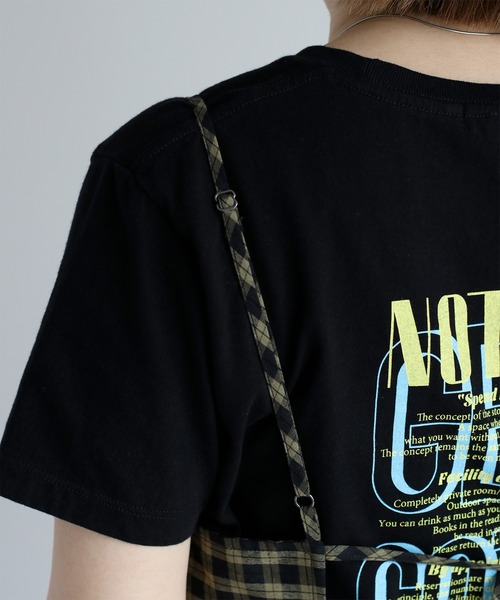 cepo（セポ）の「チェックドロストキャミワンピース（ワンピース・レディース・チャコールグレー/カーキ・M）」の14枚目の写真