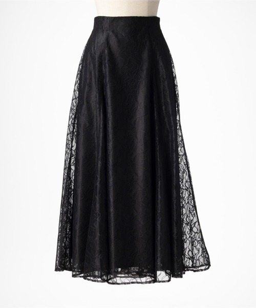 STRAWBERRY-FIELDS（ストロベリーフィールズ）の「ソフトマーメイドレーススカート（スカート・レディース・ブラウン系/ブラック・1/2）」の10枚目の写真