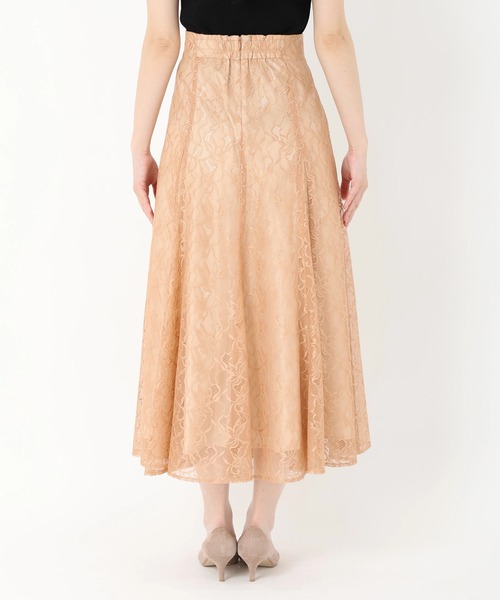 STRAWBERRY-FIELDS（ストロベリーフィールズ）の「ソフトマーメイドレーススカート（スカート・レディース・ブラウン系/ブラック・1/2）」の5枚目の写真