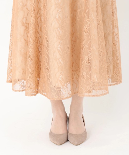 STRAWBERRY-FIELDS（ストロベリーフィールズ）の「ソフトマーメイドレーススカート（スカート・レディース・ブラウン系/ブラック・1/2）」の8枚目の写真