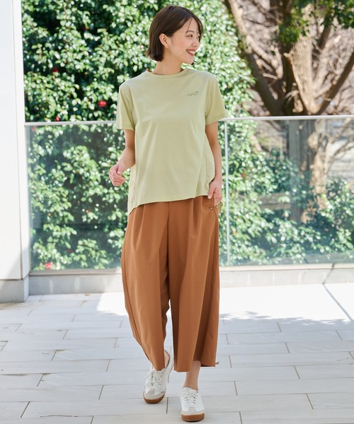 Arnold Palmer(アーノルドパーマー)の「風を感じる ストレッチサッカー ワイドパンツ(その他パンツ・レディース・テラコッタ/カーキ/ネイビー・S/M/L)」の19枚目の写真