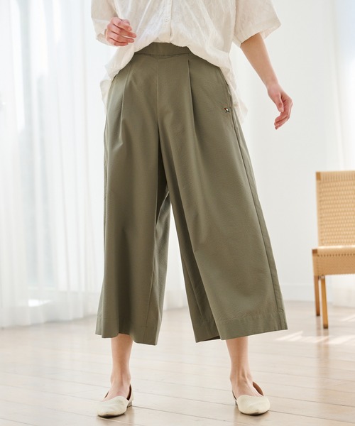 Arnold Palmer(アーノルドパーマー)の「風を感じる ストレッチサッカー ワイドパンツ(その他パンツ・レディース・テラコッタ/カーキ/ネイビー・S/M/L)」の20枚目の写真