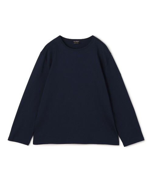 Le Minor（ルミノア）の「【別注】Le Minor コットン ロングスリーブTシャツ（Tシャツ/カットソー・メンズ・ホワイト/ネイビー/ライトブルー・1/2/0）」の3枚目の写真