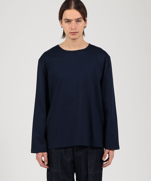 Le Minor（ルミノア）の「【別注】Le Minor コットン ロングスリーブTシャツ（Tシャツ/カットソー・メンズ・ホワイト/ネイビー/ライトブルー・1/2/0）」の5枚目の写真