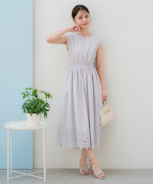 La Rinelle Paris ワンピース　新品未使用 セール】レース刺繍ワンピ（ワンピース）｜Noela（ノエラ）の