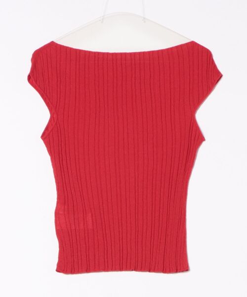 MIESROHE（ミースロエ）の「ｼｭﾘﾝｸﾌﾚﾝﾁﾆｯﾄﾄｯﾌﾟｽ（ニット/セーター・レディース・チャコールグレー/アイボリー/レッド・FREE）」の19枚目の写真