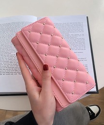 VIBGYOR（ヴィブジョー）の「Liaa/スタッズ キルティング 長財布 A18603（財布）」