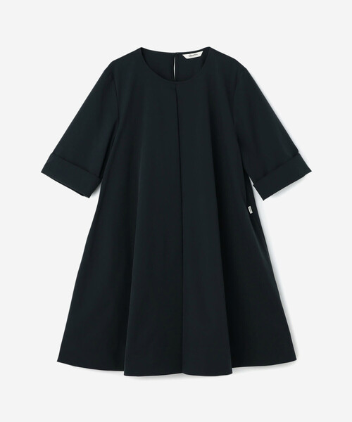 【美品】Gymphlex ジムフレックス　クルーネックワンピース　ブラック セール】Gymphlex | クルーネック Aラインワンピース WOMEN