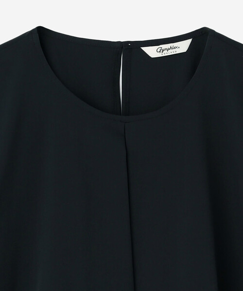 【美品】Gymphlex ジムフレックス　クルーネックワンピース　ブラック 美品】Gymphlex ジムフレックス クルーネックワンピース