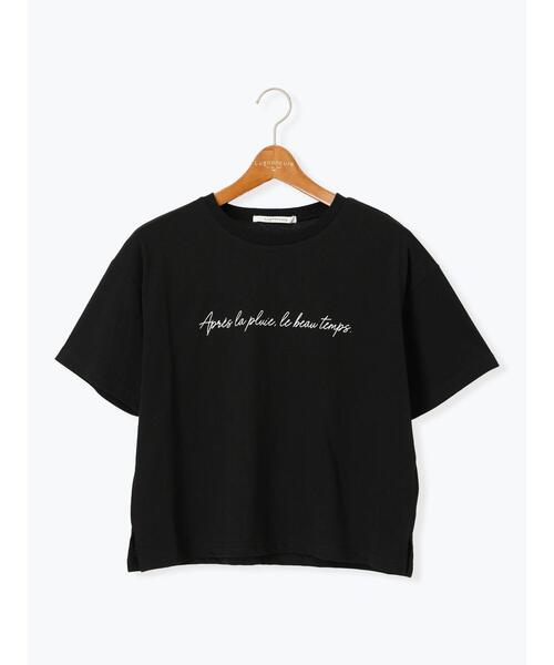 セール】【接触冷感】筆記体ロゴプリントTシャツ《2025summer