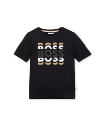 キッズ レギュラーフィットTシャツ コットン ロゴプリント