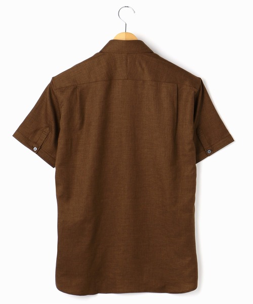 MONSIEUR NICOLE（ムッシュニコル）の「＜大きいサイズ＞OXIJEWELヴィンテージツイルボタンダウン半袖シャツ（シャツ/ブラウス・メンズ・ネイビー/チェック/ホワイト/ブラウン/サックスブルー/グレー・XXX-LARGE/XXXX-LARGE）」の7枚目の写真