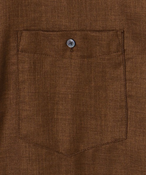 MONSIEUR NICOLE（ムッシュニコル）の「＜大きいサイズ＞OXIJEWELヴィンテージツイルボタンダウン半袖シャツ（シャツ/ブラウス・メンズ・ネイビー/チェック/ホワイト/ブラウン/サックスブルー/グレー・XXX-LARGE/XXXX-LARGE）」の9枚目の写真