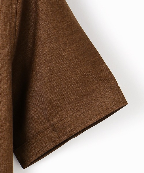 MONSIEUR NICOLE（ムッシュニコル）の「＜大きいサイズ＞OXIJEWELヴィンテージツイルボタンダウン半袖シャツ（シャツ/ブラウス・メンズ・ネイビー/チェック/ホワイト/ブラウン/サックスブルー/グレー・XXX-LARGE/XXXX-LARGE）」の10枚目の写真