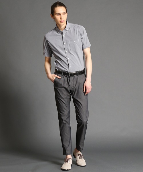 MONSIEUR NICOLE（ムッシュニコル）の「＜大きいサイズ＞OXIJEWELヴィンテージツイルボタンダウン半袖シャツ（シャツ/ブラウス・メンズ・ネイビー/チェック/ホワイト/ブラウン/サックスブルー/グレー・XXX-LARGE/XXXX-LARGE）」の13枚目の写真