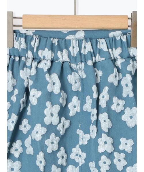 ehka sopo（エヘカソポ）の「花膨れジャカードナロースカート（スカート・レディース・サックスブルー/ミント/ブラック・F）」の16枚目の写真