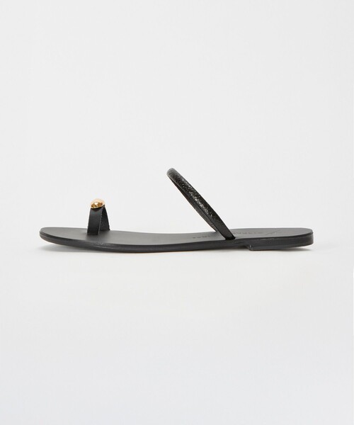 NICOLAS LAINAS（ニコラスライナス）の「【NICOLAS LAINAS(ニコラス ライナス)】 FLAT SANDAL（サンダル・レディース・ブラック・36/37/38）」の2枚目の写真
