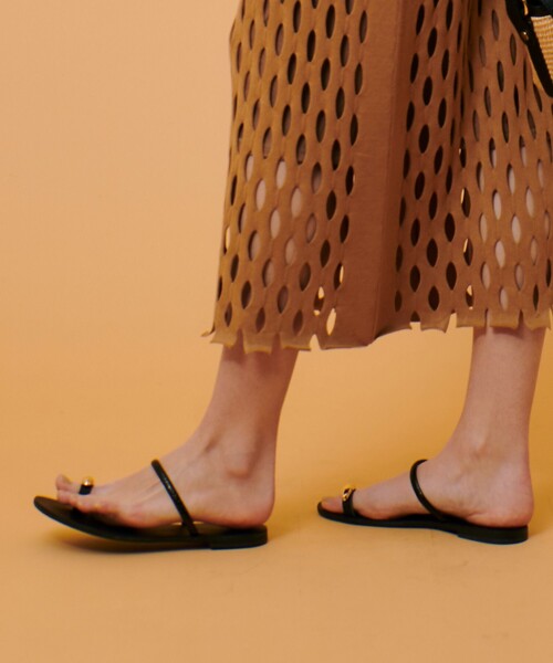 NICOLAS LAINAS（ニコラスライナス）の「【NICOLAS LAINAS(ニコラス ライナス)】 FLAT SANDAL（サンダル・レディース・ブラック・36/37/38）」の9枚目の写真