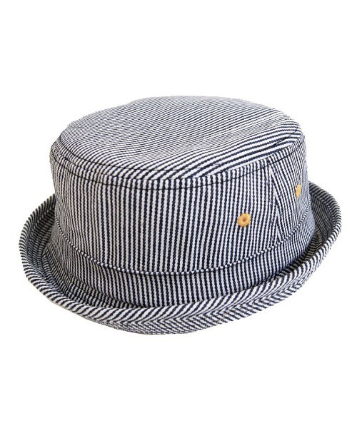 polcadot（ポルカドット）の「デニムポークパイ（ハット・メンズ・ネイビー/ストライプ/ブラック・M/XL）」の9枚目の写真