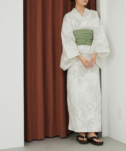 forksy.（フォルクシー）の「【forksy.】アソート 花柄 浴衣 2点セット (浴衣・帯)（浴衣・レディース・ホワイト系/ホワイト系1/グレー系・FREE）」の22枚目の写真