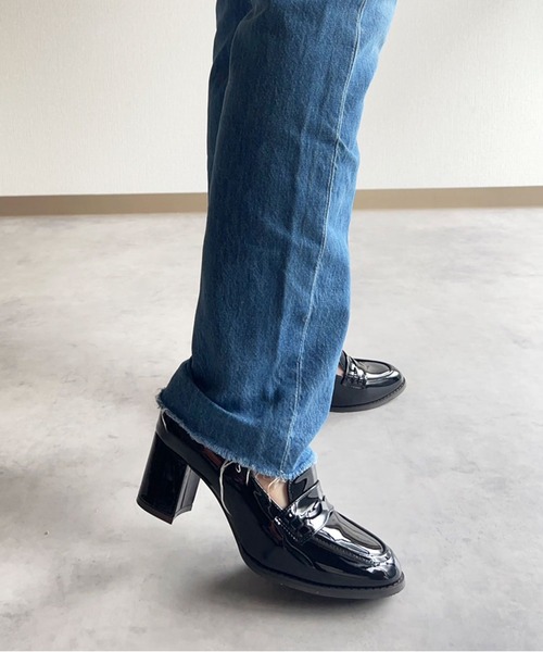 lus.（ラスドット）の「lus. コインローファーヒールパンプス（ローファー・レディース・ブラック系その他/ブラック・S/M/L/LL）」の20枚目の写真