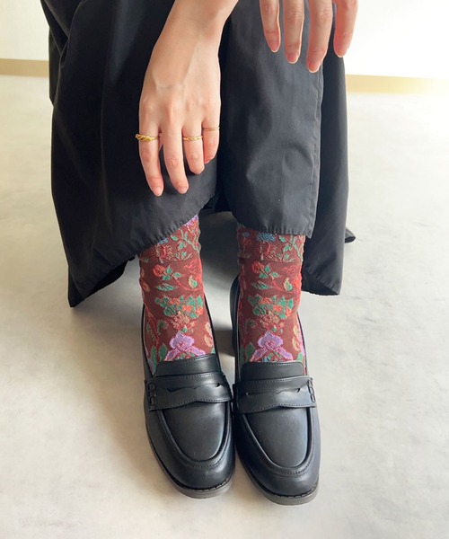 lus.（ラスドット）の「lus. コインローファーヒールパンプス（ローファー・レディース・ブラック系その他/ブラック・S/M/L/LL）」の11枚目の写真