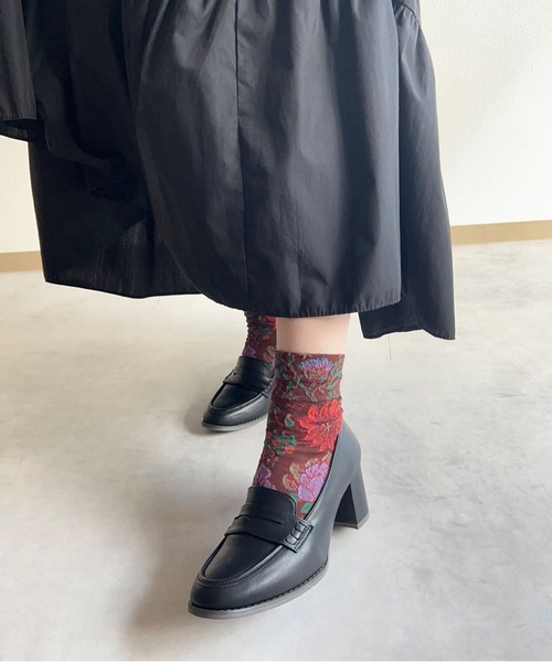 lus.（ラスドット）の「lus. コインローファーヒールパンプス（ローファー・レディース・ブラック系その他/ブラック・S/M/L/LL）」の12枚目の写真