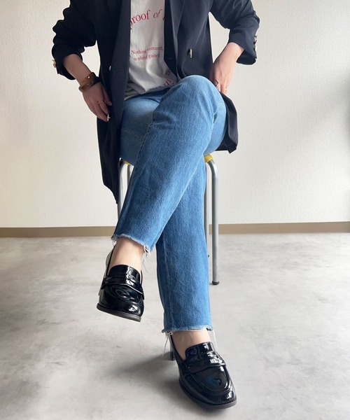 lus.（ラスドット）の「lus. コインローファーヒールパンプス（ローファー・レディース・ブラック系その他/ブラック・S/M/L/LL）」の15枚目の写真