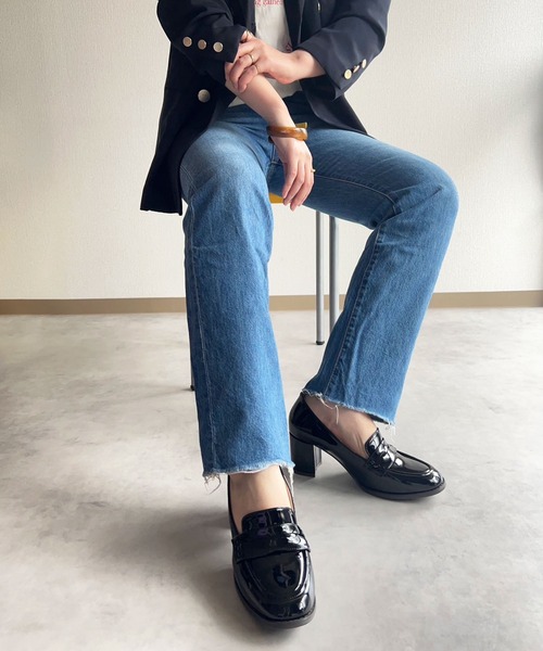 lus.（ラスドット）の「lus. コインローファーヒールパンプス（ローファー・レディース・ブラック系その他/ブラック・S/M/L/LL）」の14枚目の写真
