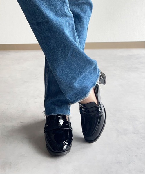 lus.（ラスドット）の「lus. コインローファーヒールパンプス（ローファー・レディース・ブラック系その他/ブラック・S/M/L/LL）」の19枚目の写真