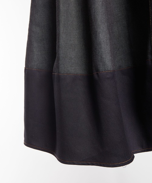 gomme(ゴム)の「8ozデニム バルーンスカート(デニムスカート・レディース・インディゴブルー/ブラック・MEDIUM)」の6枚目の写真