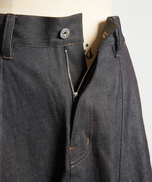 gomme(ゴム)の「8ozデニム バルーンスカート(デニムスカート・レディース・インディゴブルー/ブラック・MEDIUM)」の8枚目の写真