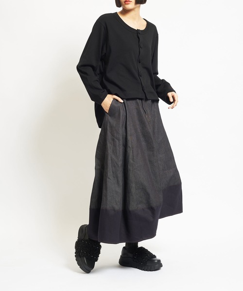 gomme(ゴム)の「8ozデニム バルーンスカート(デニムスカート・レディース・インディゴブルー/ブラック・MEDIUM)」の20枚目の写真