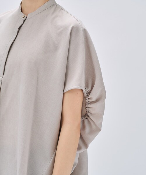 【UVカット／接触冷感／セットアップ】ドライタッチバルーンフォルムブラウス cloenc ブラウス シャツ 「UVカット／接触冷感／セットアップ