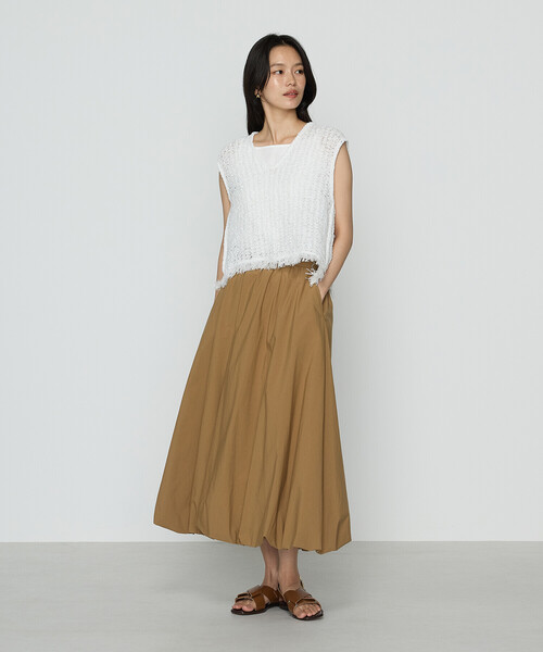 K.T KIYOKO TAKASE（キヨコタカセ）の「サマーツィードニット ジレ（ニット/セーター・レディース・ホワイト/ネイビー・FREE）」の13枚目の写真