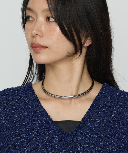 K.T KIYOKO TAKASE（キヨコタカセ）の「サマーツィードニット ジレ（ニット/セーター・レディース・ホワイト/ネイビー・FREE）」の7枚目の写真