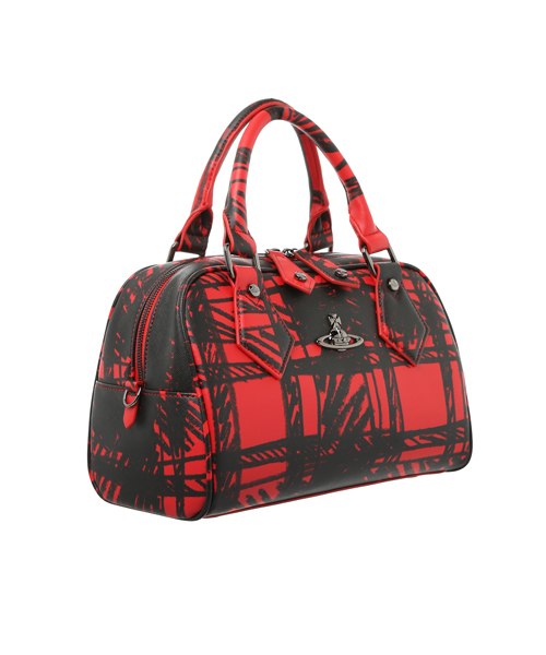 Vivienne Westwood(ヴィヴィアンウエストウッド)の「HANDBAG (SAFFIANO TARTAN)(ハンドバッグ・レディース・レッド/ブルー・FREE)」の7枚目の写真