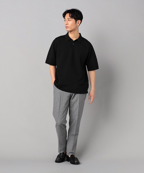 COMME CA MEN(コムサメン)の「【セットアップ対応】高通気杢カラミドビーストレッチ テーパードパンツ(スラックス・メンズ・グレー/ネイビー・S/L/M)」の3枚目の写真