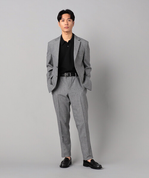 COMME CA MEN(コムサメン)の「【セットアップ対応】高通気杢カラミドビーストレッチ テーパードパンツ(スラックス・メンズ・グレー/ネイビー・S/L/M)」の5枚目の写真