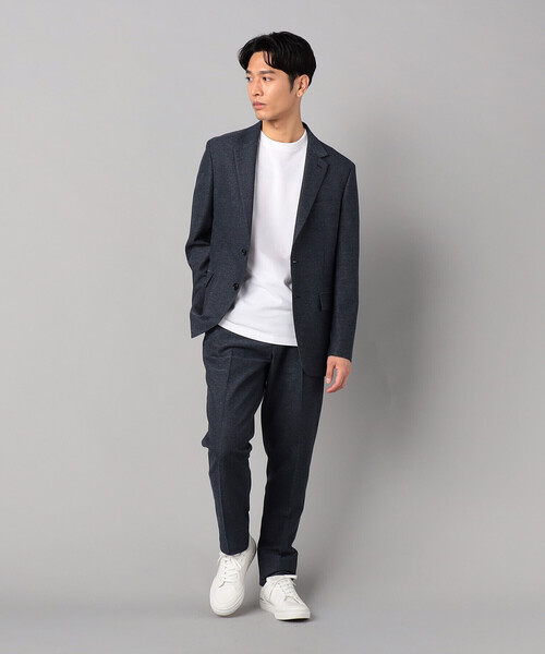 COMME CA MEN(コムサメン)の「【セットアップ対応】高通気杢カラミドビーストレッチ テーパードパンツ(スラックス・メンズ・グレー/ネイビー・S/L/M)」の8枚目の写真