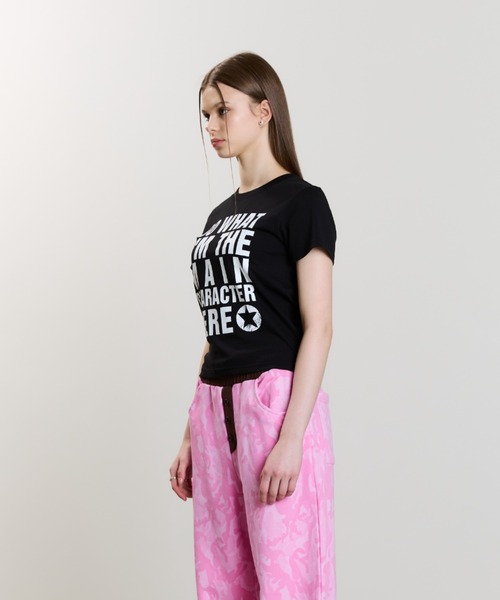 LUVISTRUE(ラヴイズトゥルー)の「SM MAIN CHARACTER TEE(Tシャツ/カットソー・レディース・チャコール/ピンク/ホワイト/ブラック・FREE)」の18枚目の写真