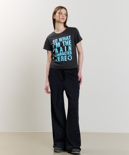 LUVISTRUE(ラヴイズトゥルー)の「SM MAIN CHARACTER TEE(Tシャツ/カットソー・レディース・チャコール/ピンク/ホワイト/ブラック・FREE)」の12枚目の写真