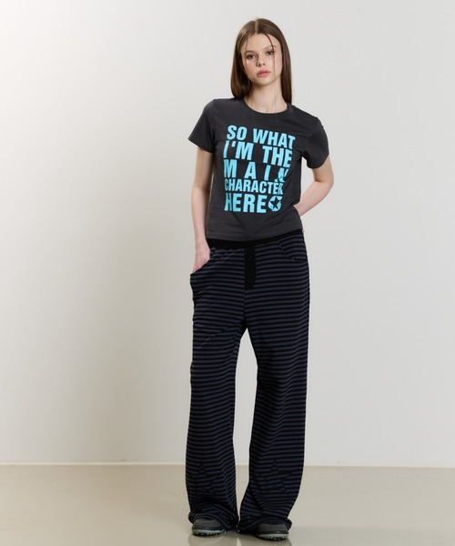 LUVISTRUE(ラヴイズトゥルー)の「SM MAIN CHARACTER TEE(Tシャツ/カットソー・レディース・チャコール/ピンク/ホワイト/ブラック・FREE)」の13枚目の写真