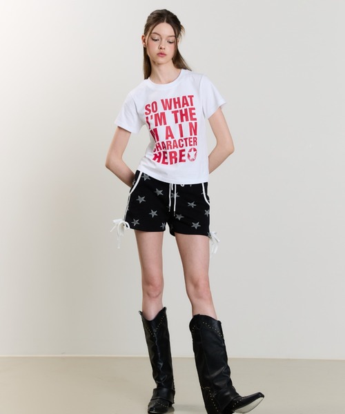 LUVISTRUE(ラヴイズトゥルー)の「SM MAIN CHARACTER TEE(Tシャツ/カットソー・レディース・チャコール/ピンク/ホワイト/ブラック・FREE)」の10枚目の写真