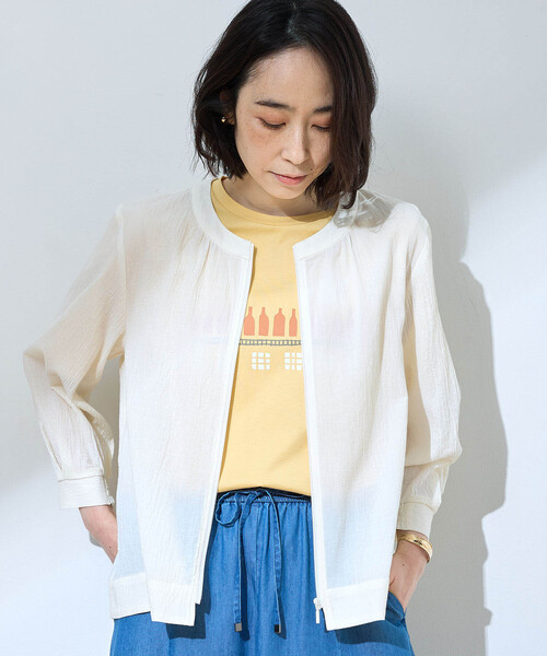 mal.シアーブルゾン notch.｜ラメシアーブルゾン | Rakuten Fashion(楽天