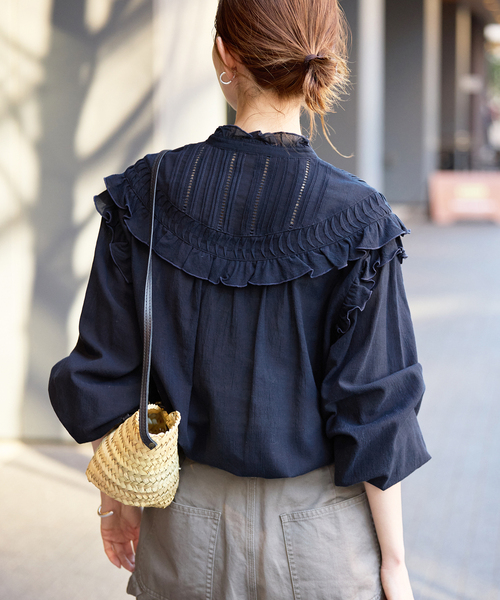 セール】《WEB限定/追加2》フリルピンタックブラウス（シャツ/ブラウス