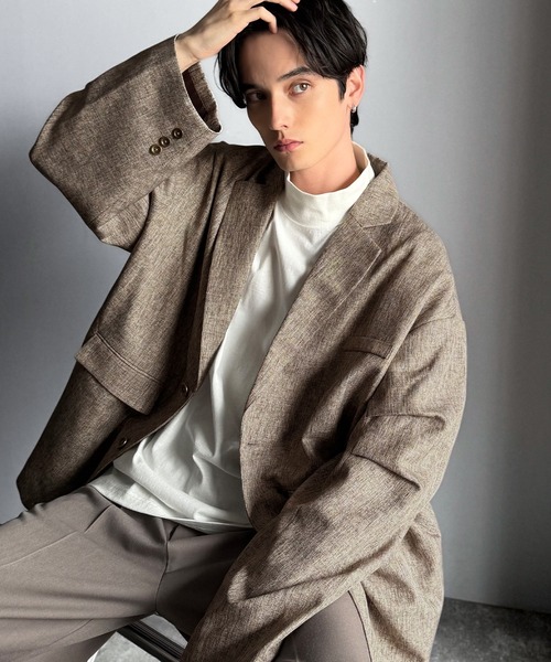 Classical Origin(NVJIW)́yclassical originzuۗAiBv^bNI[o[TCYWPbgij^Tucked sleeves oversized jacket(e[[hWPbg)