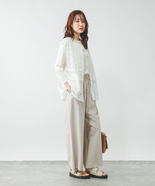 GLOBAL WORK(グローバルワーク)の「レースベスト*サロペSET/492523(サロペット/オーバーオール・レディース・ブラック/ホワイト系その他6・FREE)」の7枚目の写真