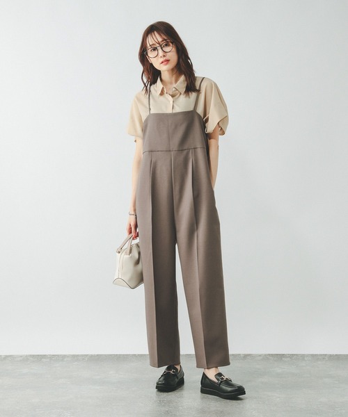 GLOBAL WORK(グローバルワーク)の「レースベスト*サロペSET/492523(サロペット/オーバーオール・レディース・ブラック/ホワイト系その他6・FREE)」の11枚目の写真
